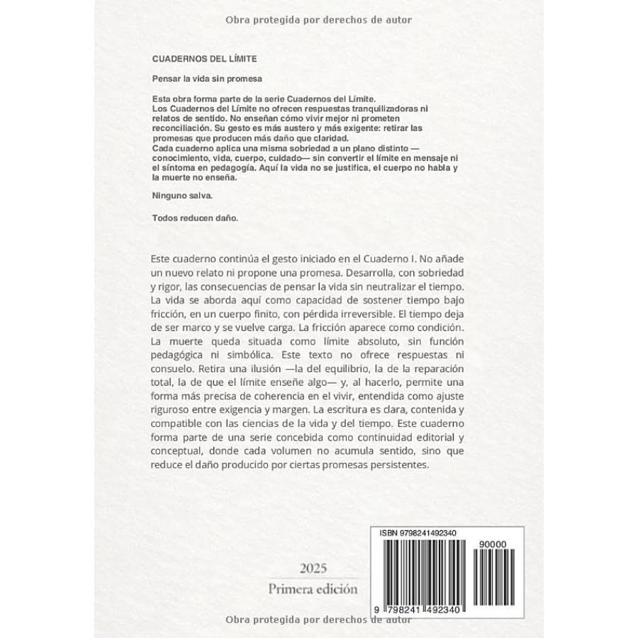 La Vida y la Muerte: Ontología del tiempo bajo fricción - Pensar sin Promesa - Imagen 2